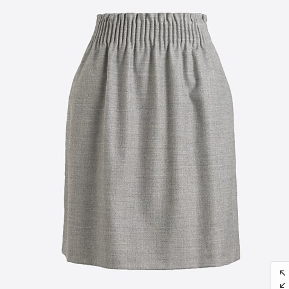 J Crew Factory Gray Career Wear Sidewalk Skirt
